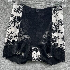 Womens High Waist Shapewear Shorts M Tummy Control Lace Smoothing Compression